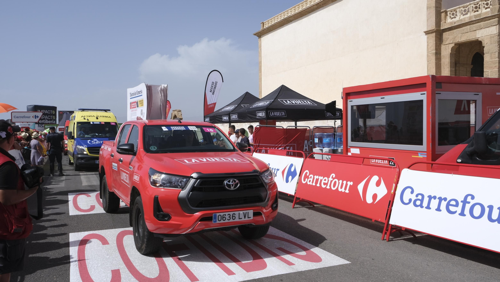 Imágenes de la etapa de la Vuelta a España con llegada en Cabo de Gata, Almería