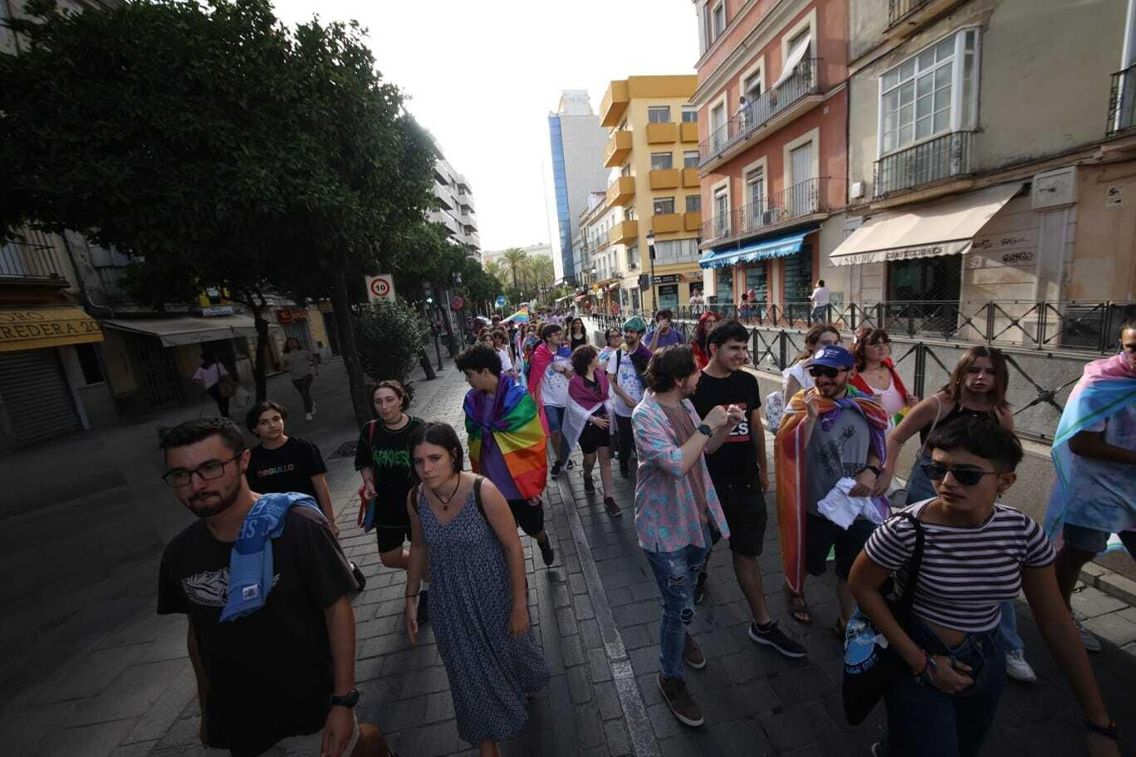 Manifestación por el Orgullo LGTBIQA+ en Jerez
