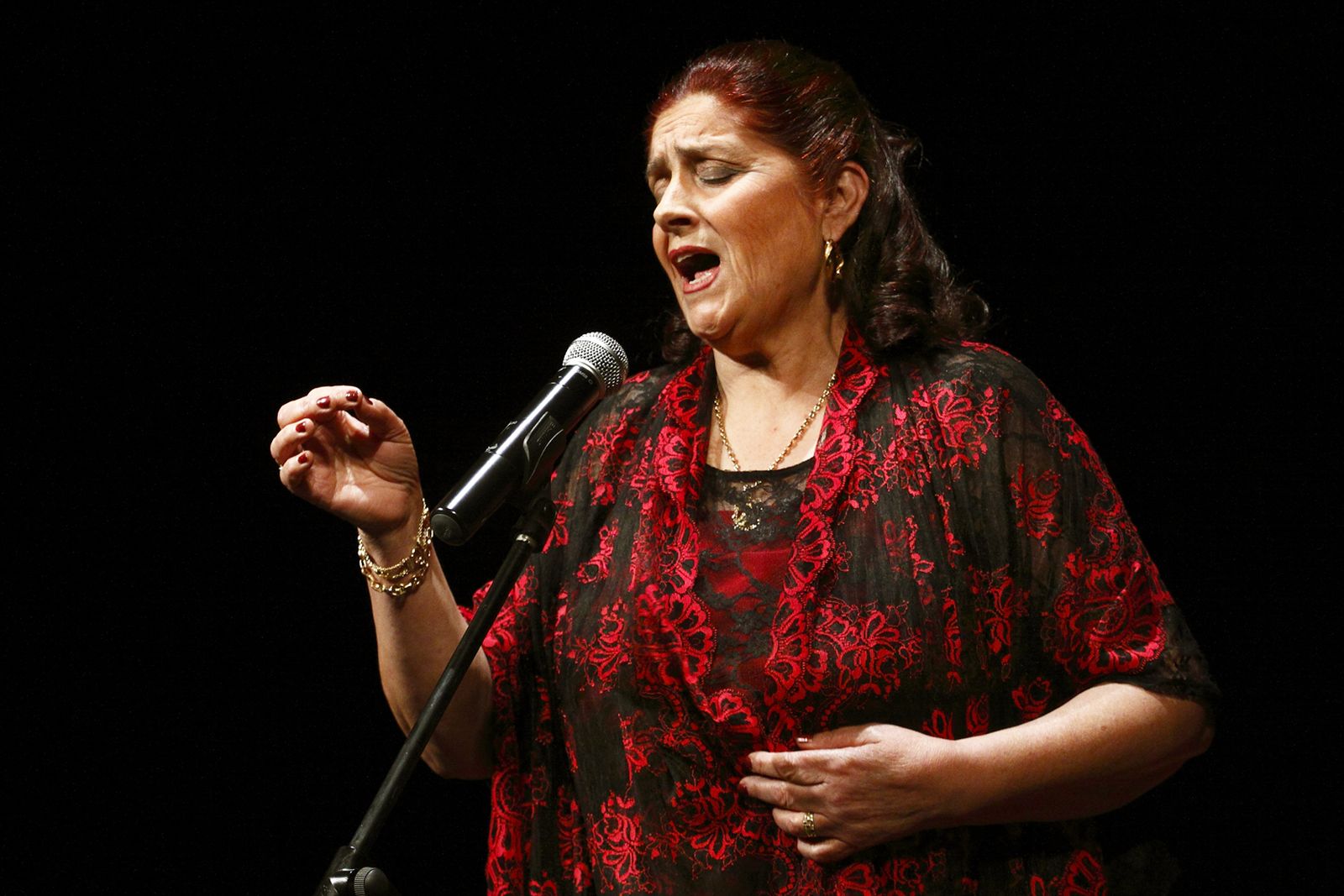 La cantaora Antoni López.