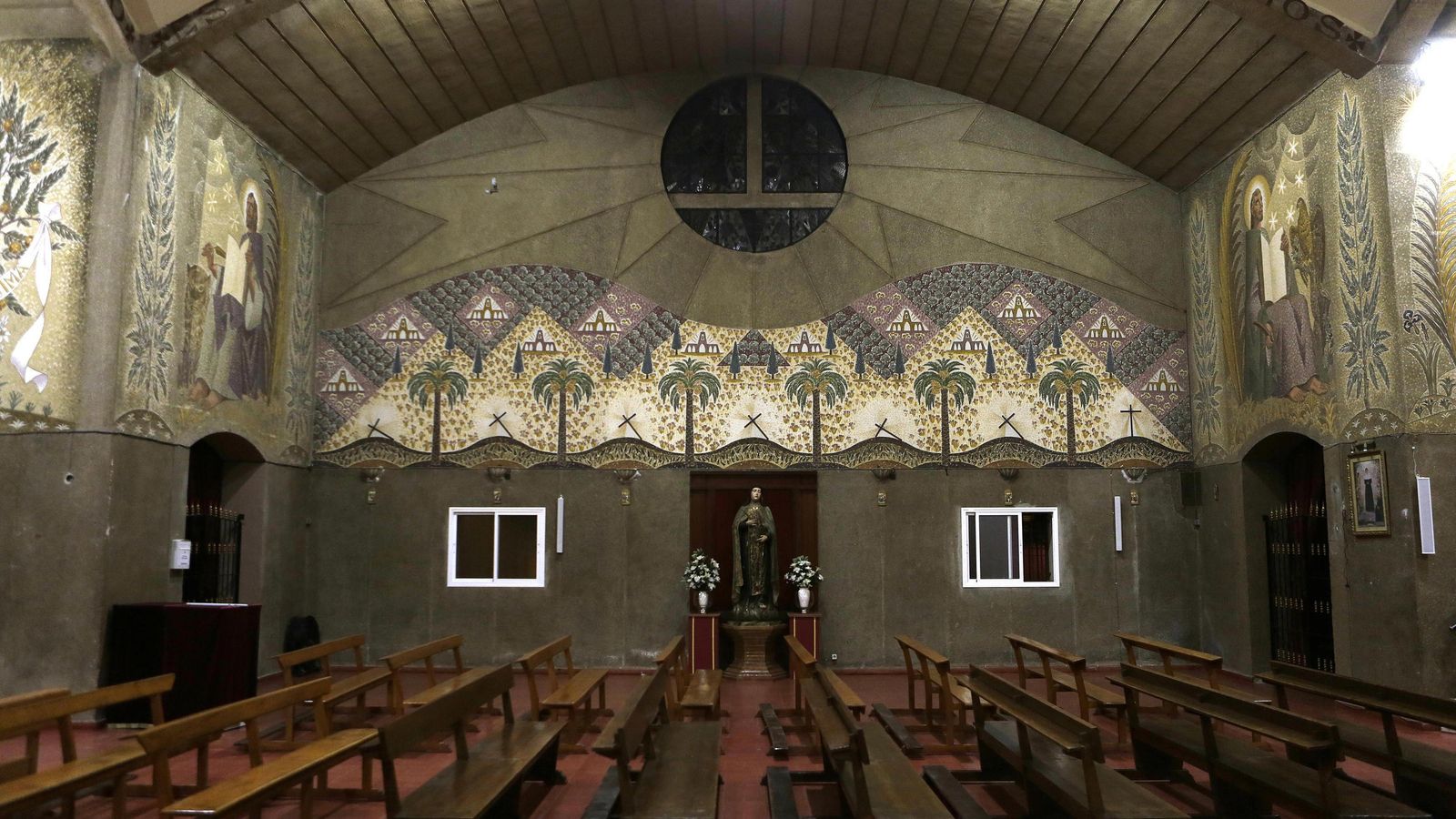 Paisaje a los pies de la iglesia en el que se inserta el vía crucis.