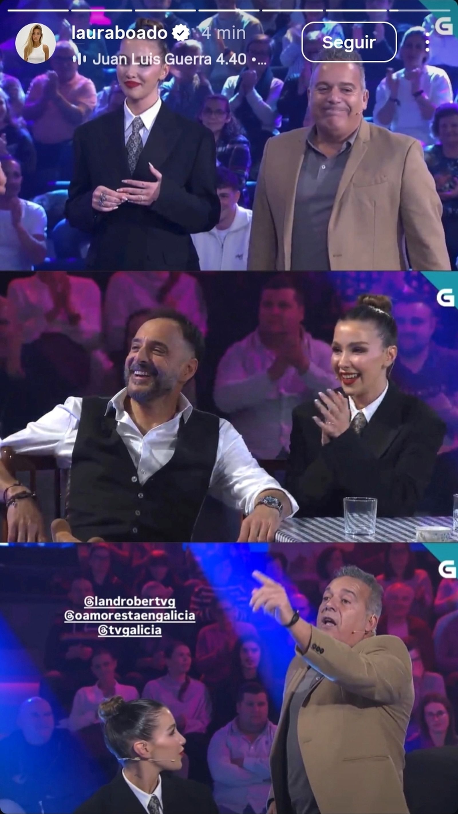 Laura Boado presenta un formato de citas en la televiisón autonómica gallega junto a Paco Lodeiro.