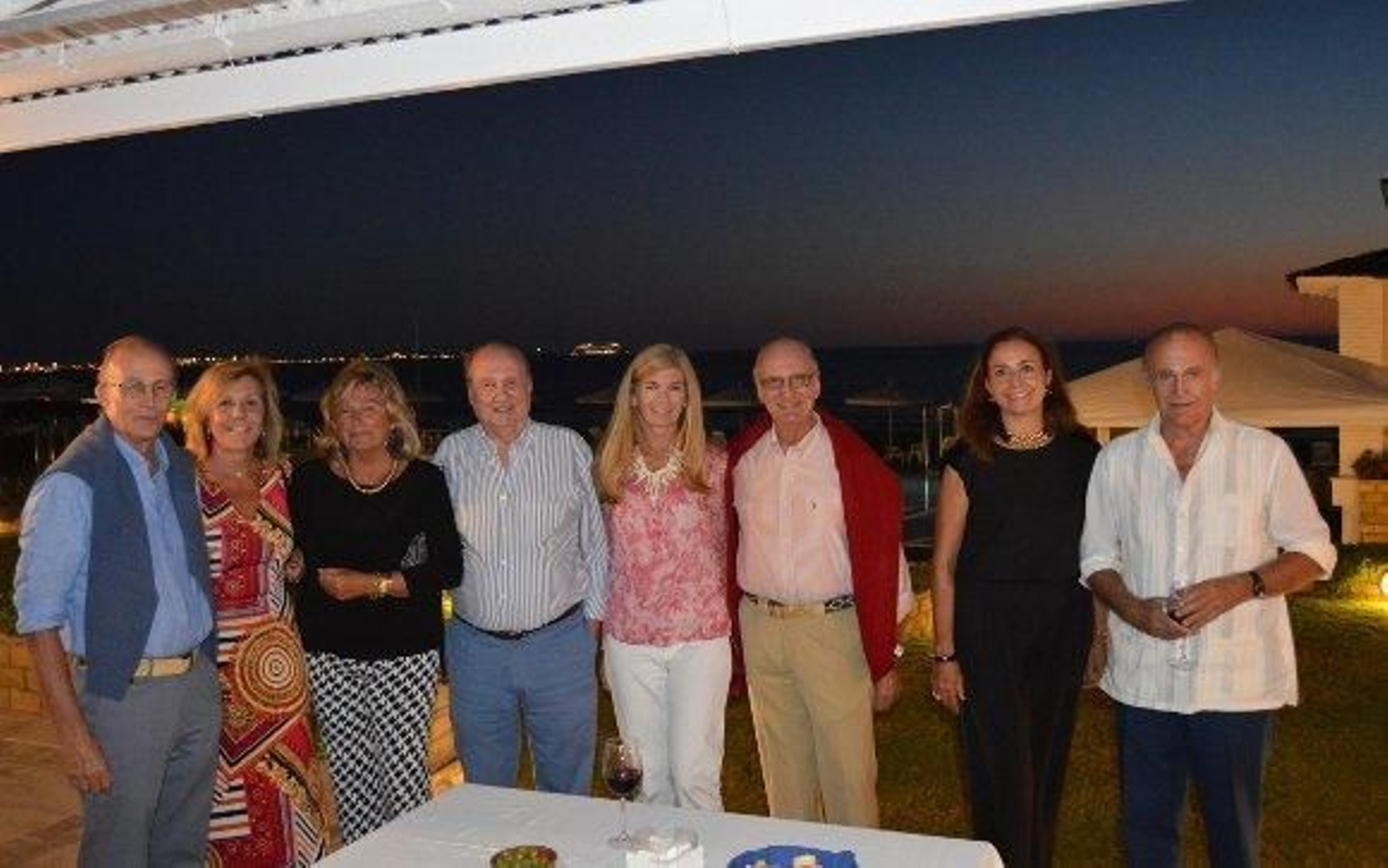 Duque de Francavilla, Blanca Pemán, marquesa de Monte de Vay, duque de Infantado, Lourdes Beltrán, marqués de Estepa, marquesa de Vargas y conde de Serrallo.  Foto: Ignacio Casas de Ciria