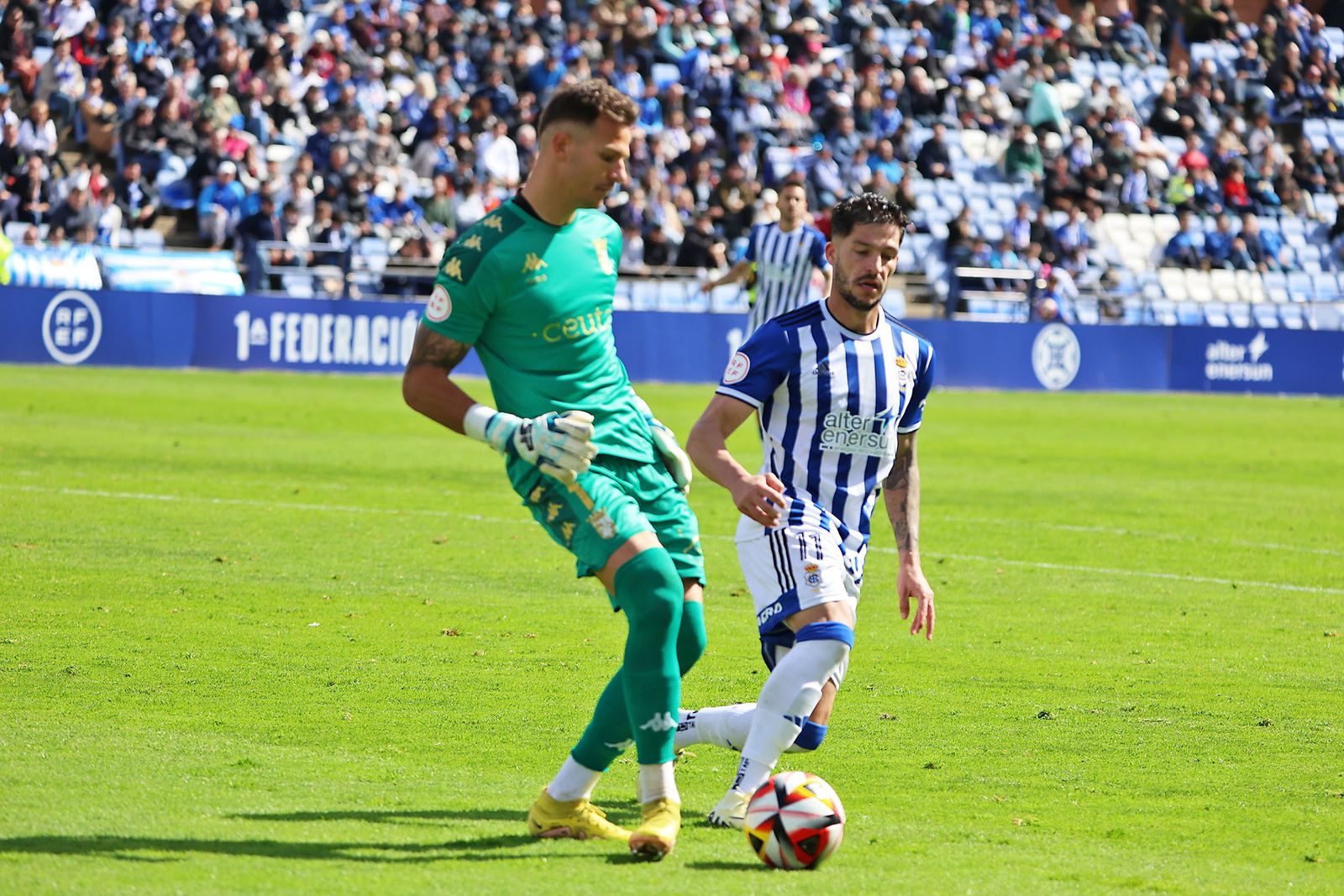 Imágenes del encuentro entre el Recreativo de Huelva y la AD Ceuta FC