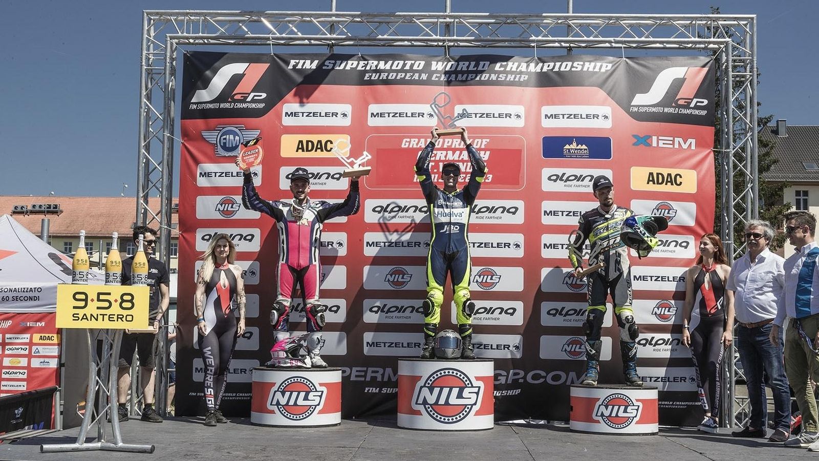 Paquito Gómez, en el podio.