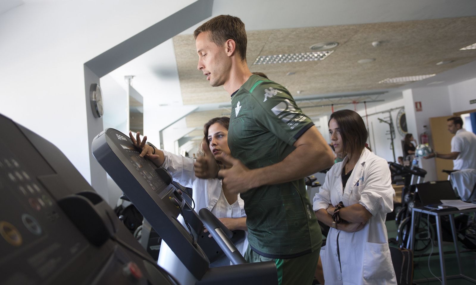 Canales, durante los exámenes médicos del pasado verano.