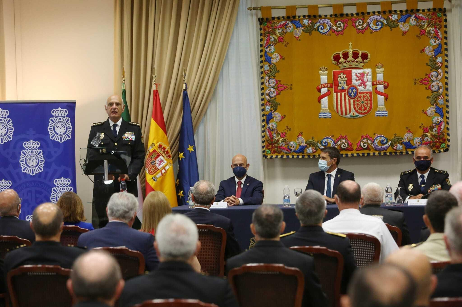 Enrique Barón, durante su discurso en la subdelegación del Gobierno Enrique Barón, durante su discurso en la subdelegación del Gobierno