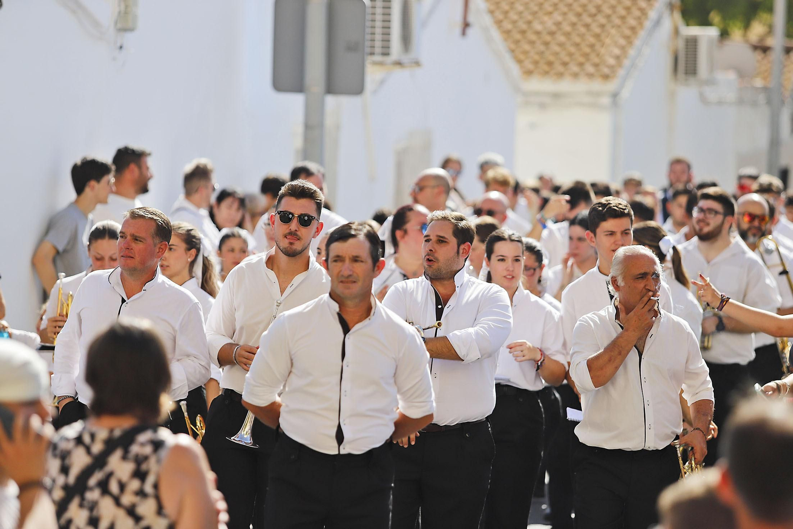 Imágenes de la procesión de San Francisco de Asís por las calles de Pérez Cubillas