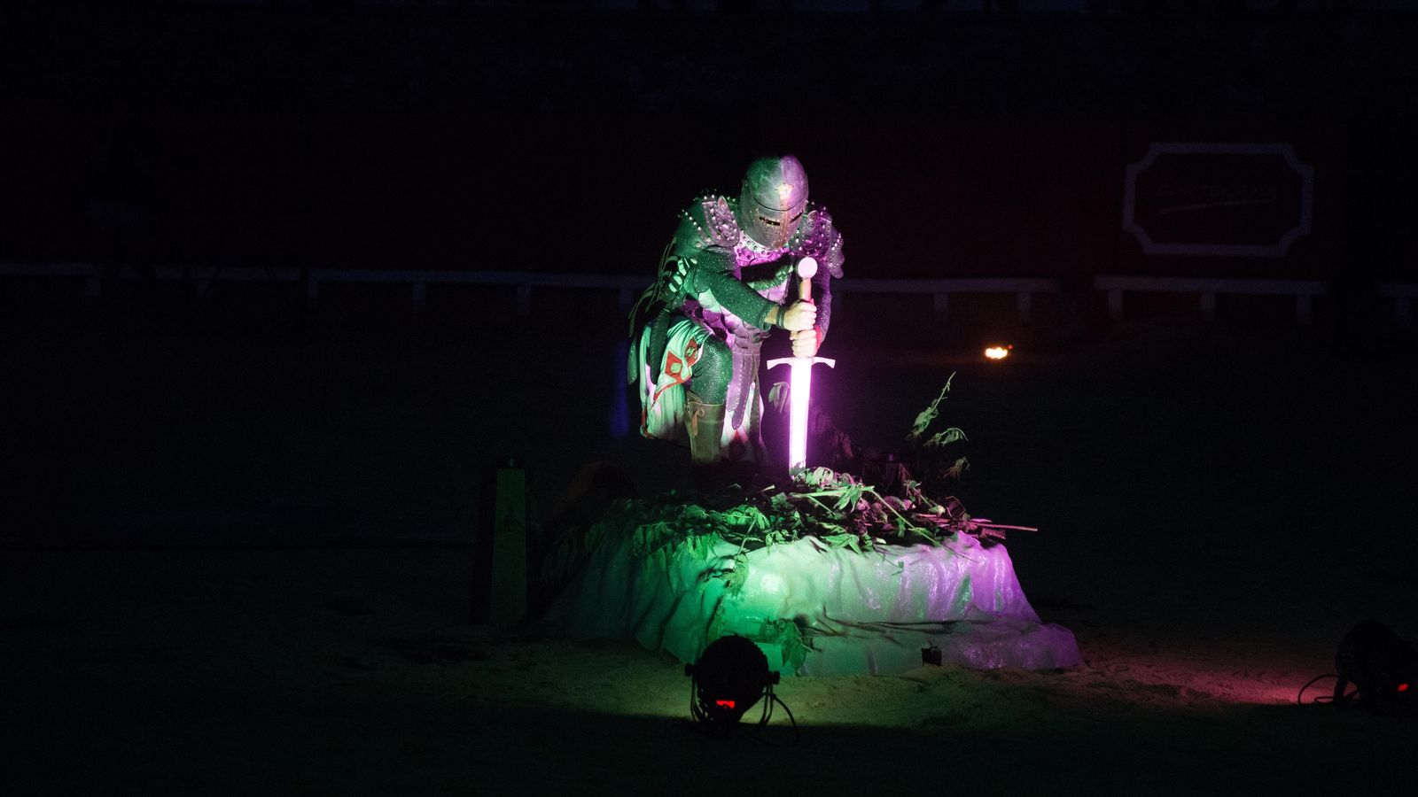 El espectáculo Excalibur, en las Medievales de Cortegana.