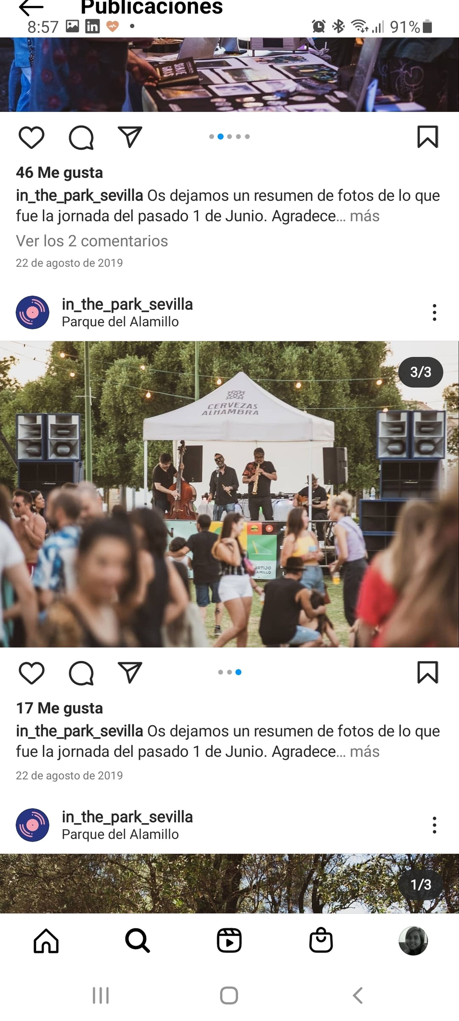 Concierto de In The Park en una edición pasada.