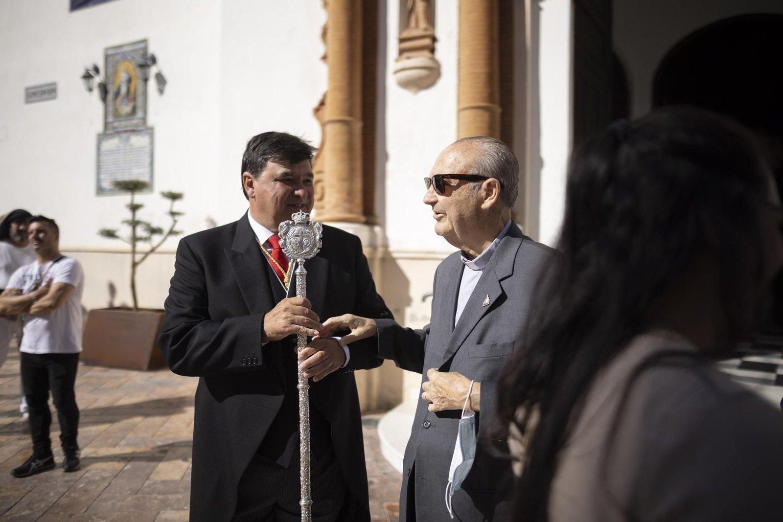 Imágenes de la salida extraordinaria de La Borriquita por las calles de Huelva