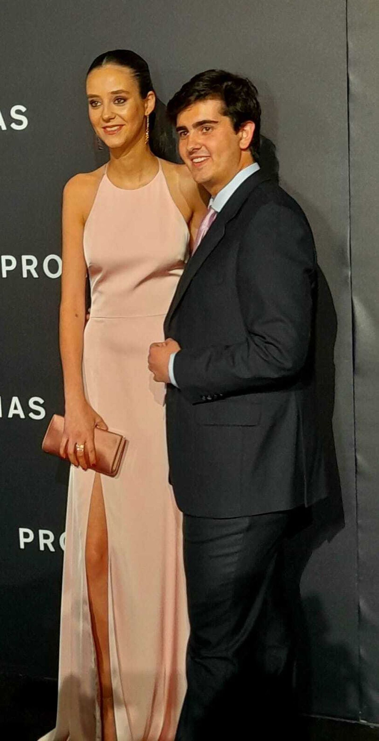 Victoria y Jorge Bárcenas en su última aparición juntos en un desfile de Pronovias.