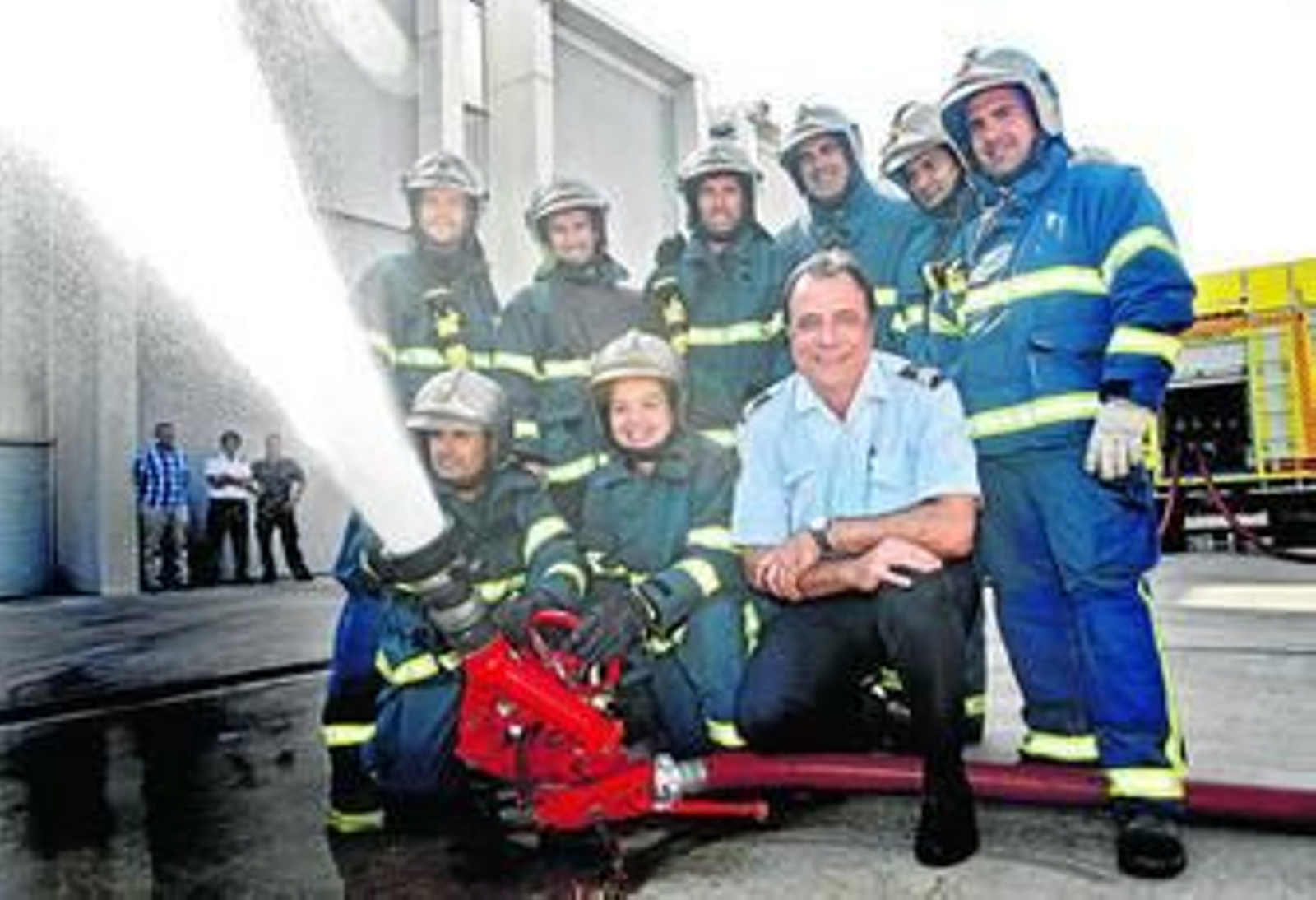 Miembros de la Brigada Tercera del Parque de Bomberos de Cádiz.