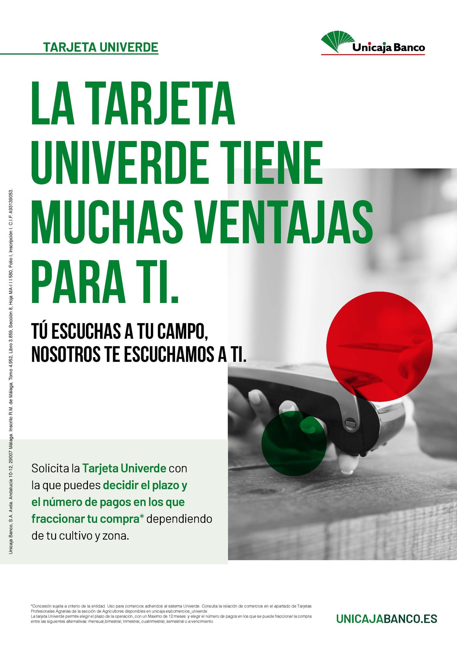 Publicidad del nuevo producto de Unicaja.