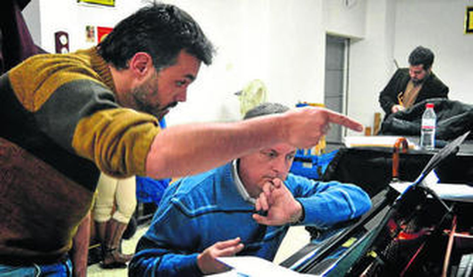 El tenor Francisco Javier Castellano y el pianista Ángel Hortas.