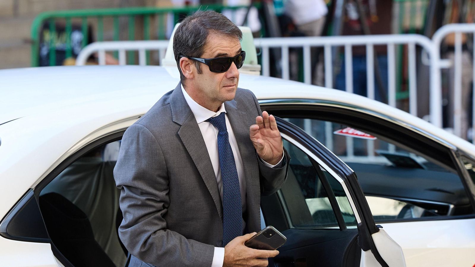 El ex directivo de Acciona Fernando Merino, antes de comparecer este lunes ante el Supremo. El ex directivo de Acciona Fernando Merino, antes de comparecer este lunes ante el Supremo.