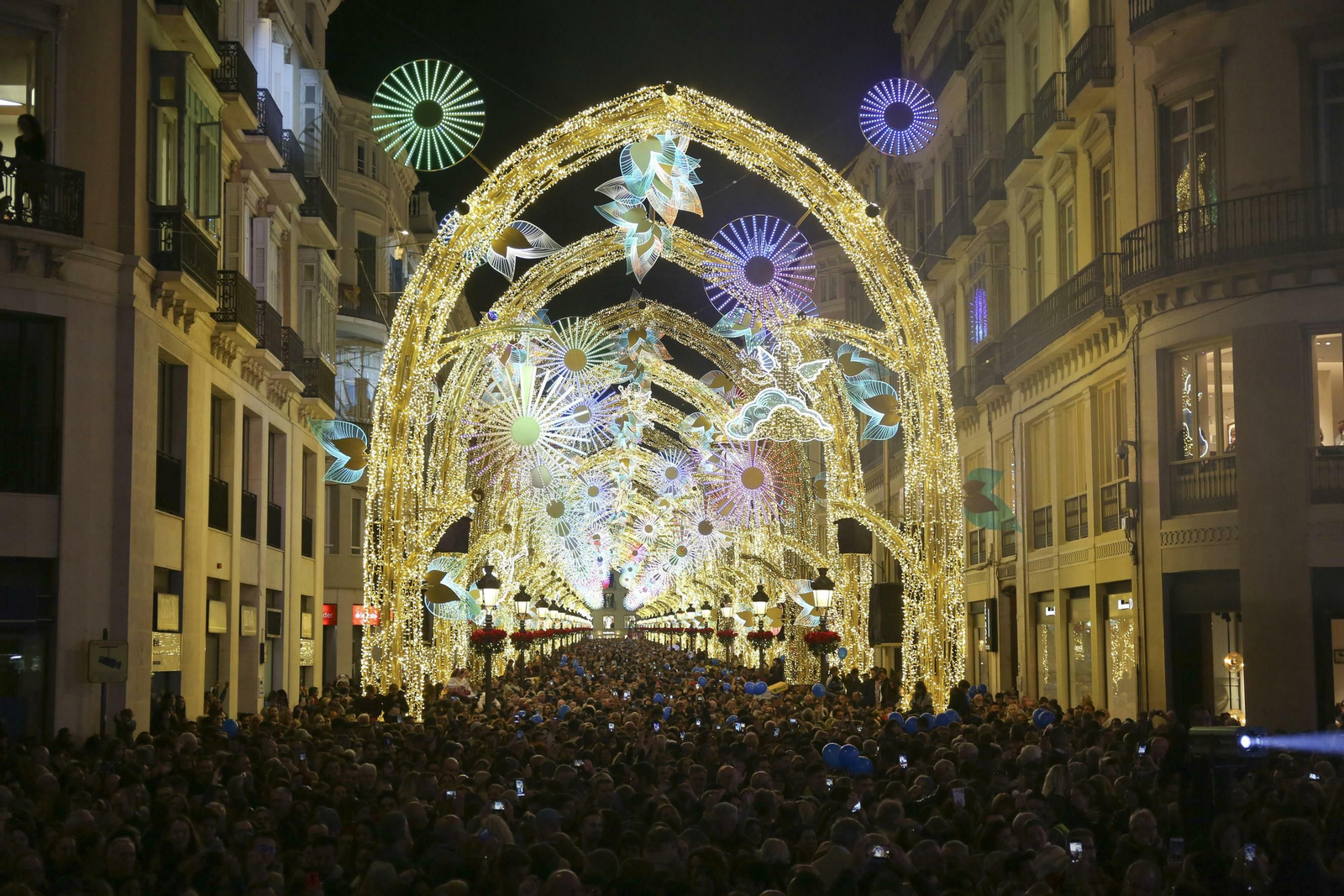 Las fotos de las luces de Navidad en Málaga Las fotos de las luces de Navidad en Málaga