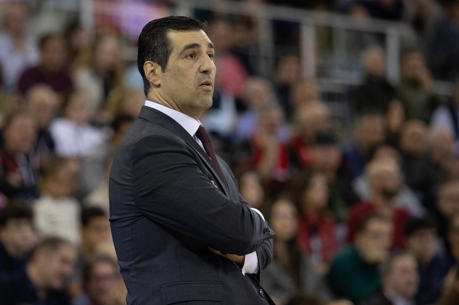 Pablo Pin, durante el partido de este sábado