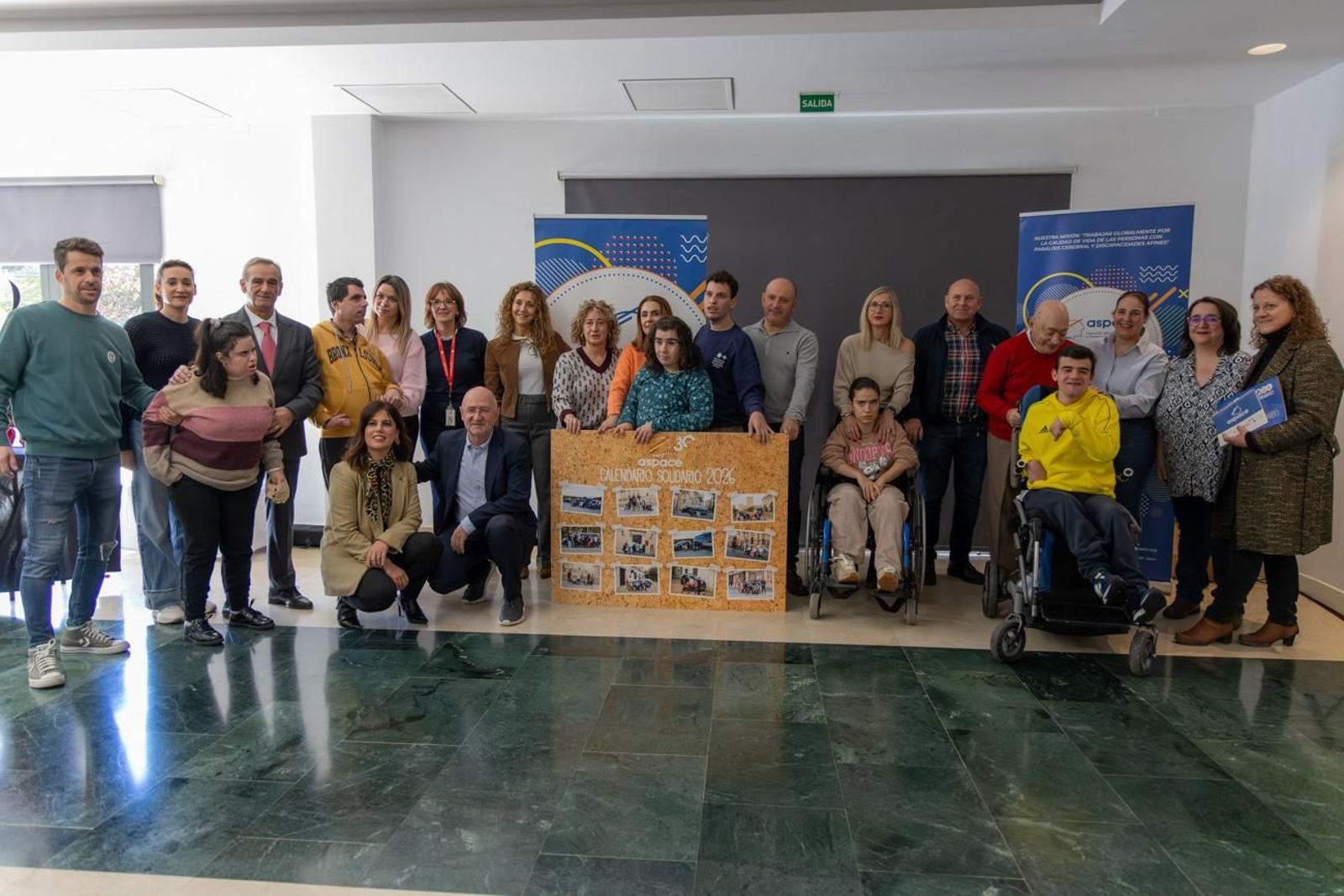 Presentación del Calendario Solidario 2026 de la Asociación de Parálisis Cerebral y Enfermedades Afines (Aspace)