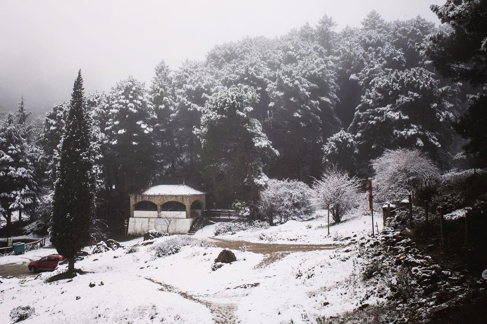 Nieve en el Puerto del Boyar.