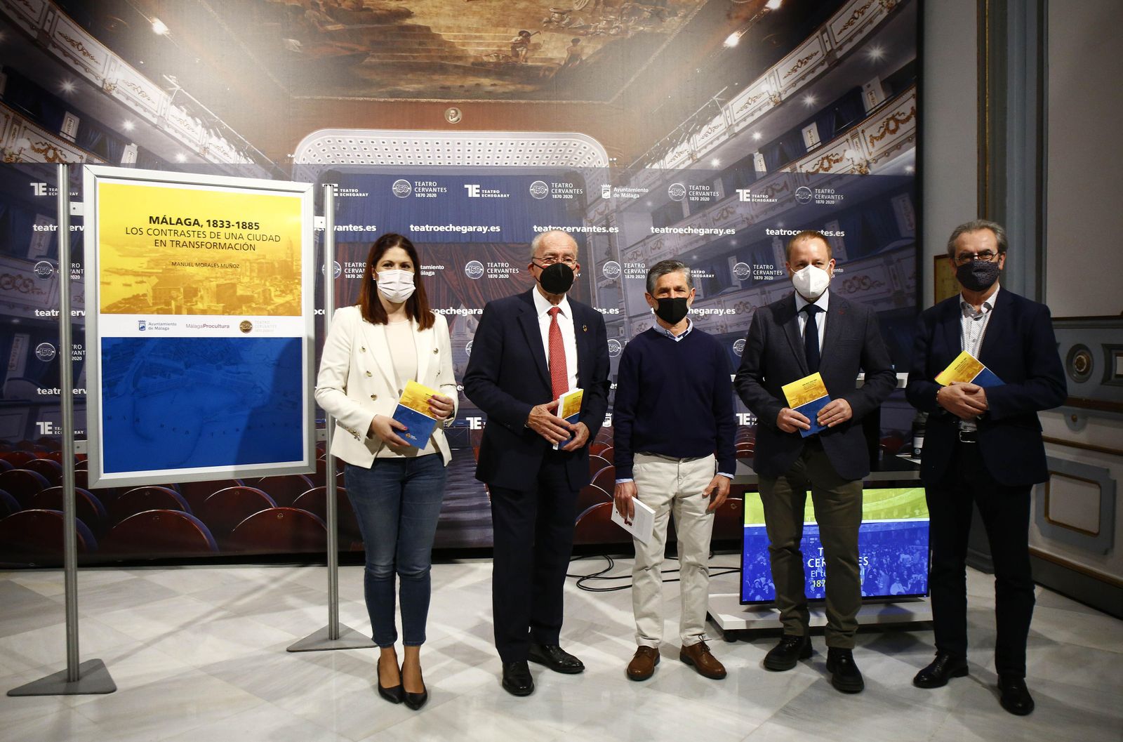 Presentación del libro 'Málaga, 1833-1885', este martes en el Teatro Cervantes.