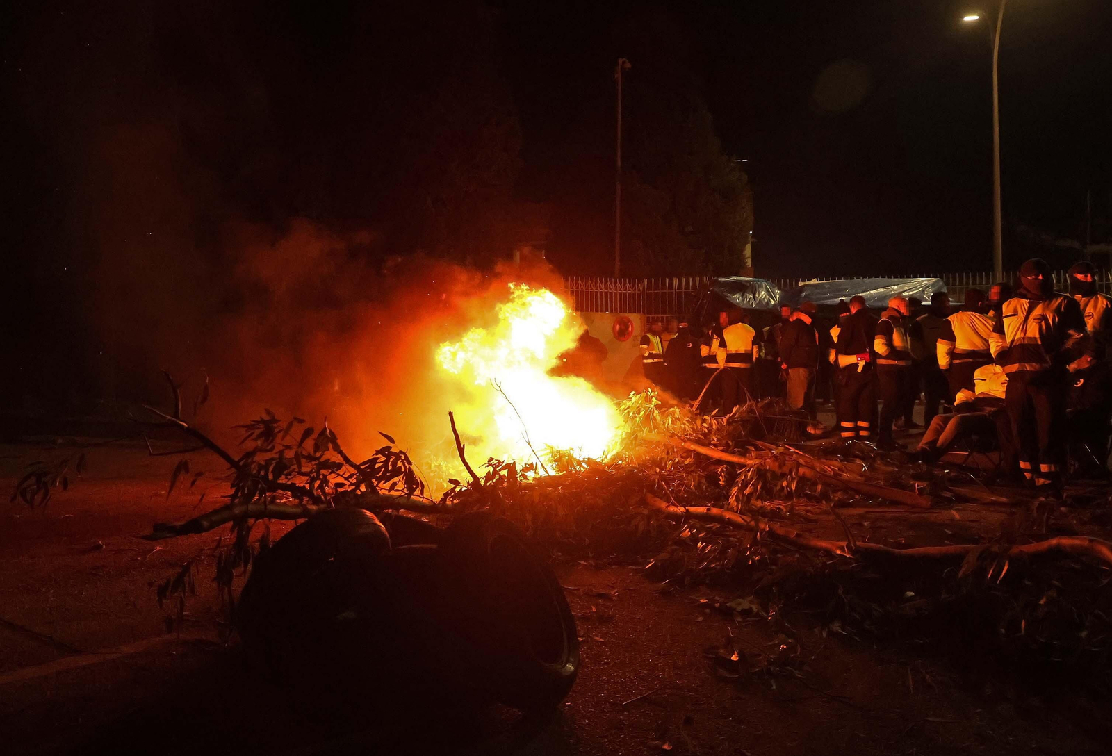 Imágenes de la segunda jornada de huelga en Acerinox