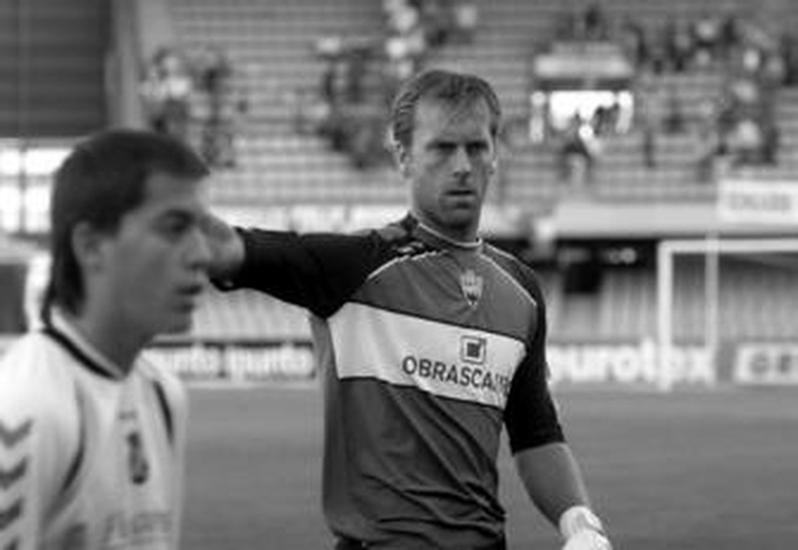 Westerveld, durante el partido que la UD Almería disputó en Chapín en la temporada 06/07.