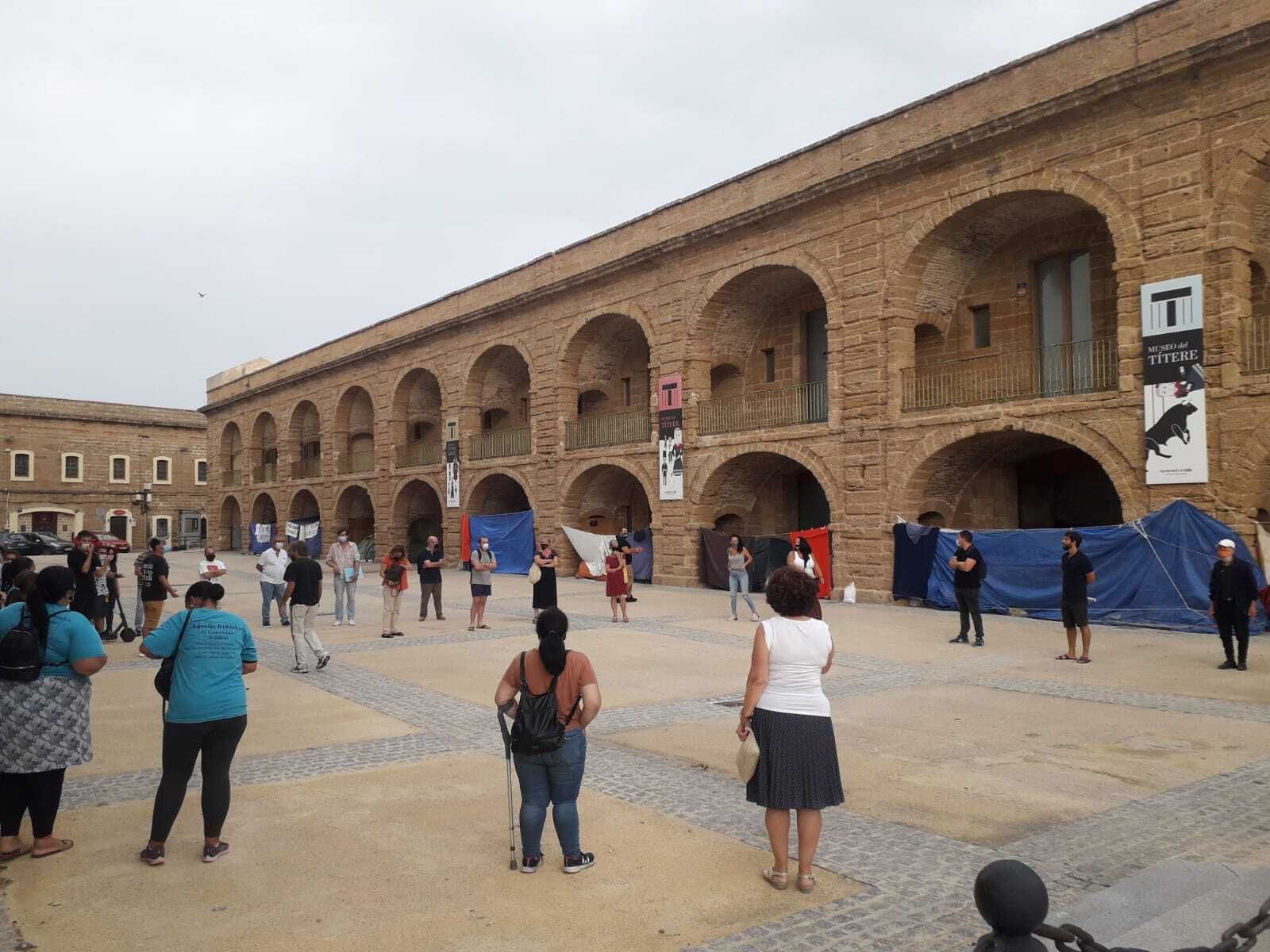 Imagen de la concentración de este jueves.