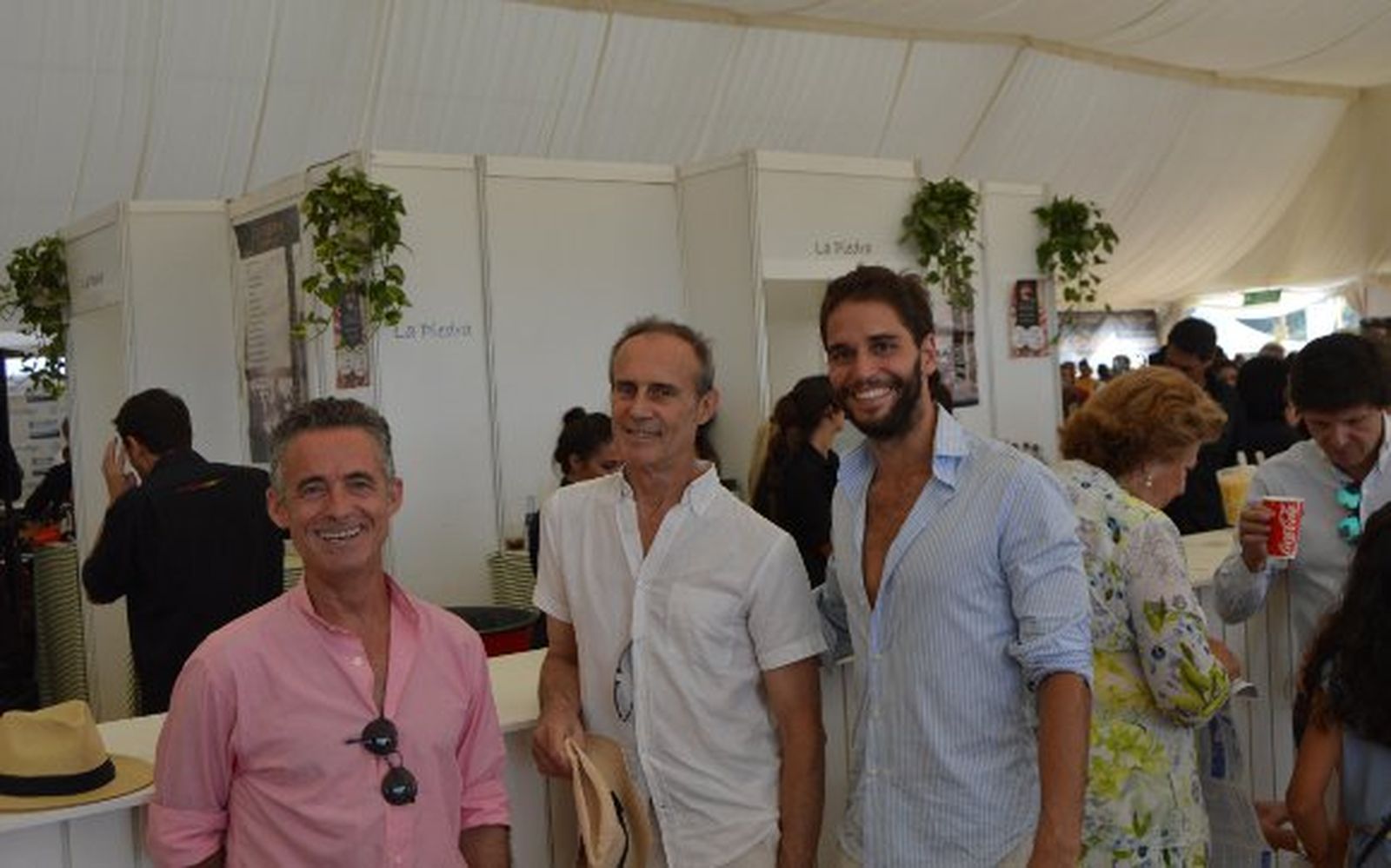 Manolo Carretero con Cristian Domecq y Adrián Saavedra.

Foto: Ignacio Casas de Ciria