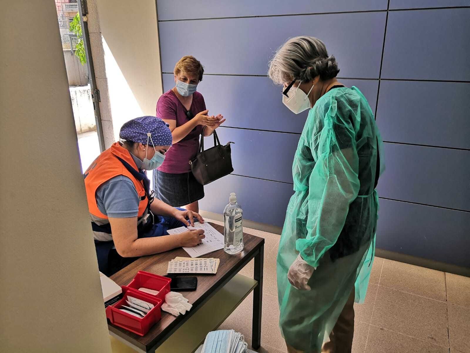 Pruebas, ayer, en la Delegación de Educación.