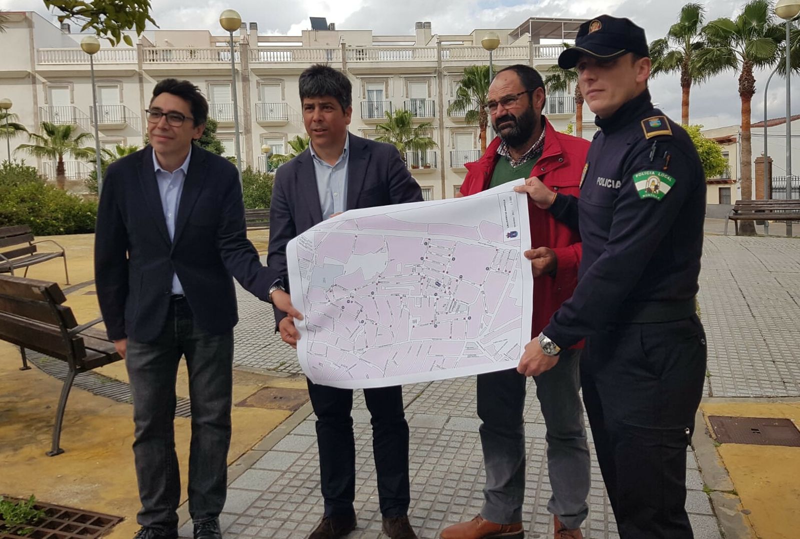 Francisco García, Rafael Llamas, José García y Francisco Gallego.