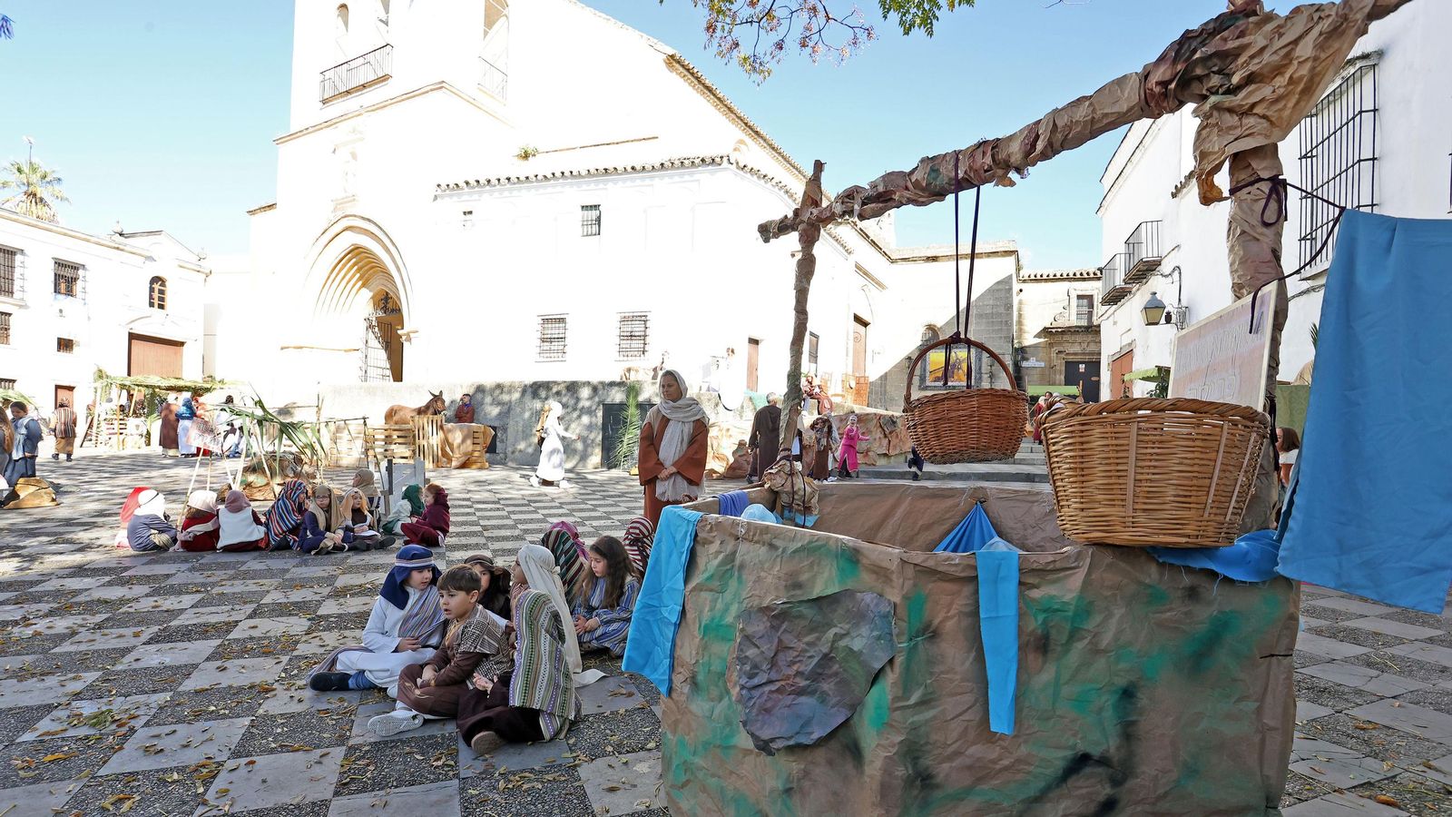 Imágenes del Belén Viviente de la plaza San Lucas en Jerez