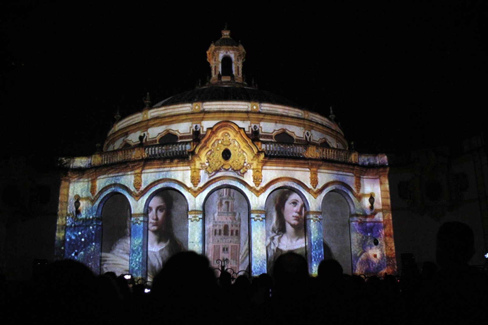 El 'mapping' de Murillo en el Casino de la Exposición