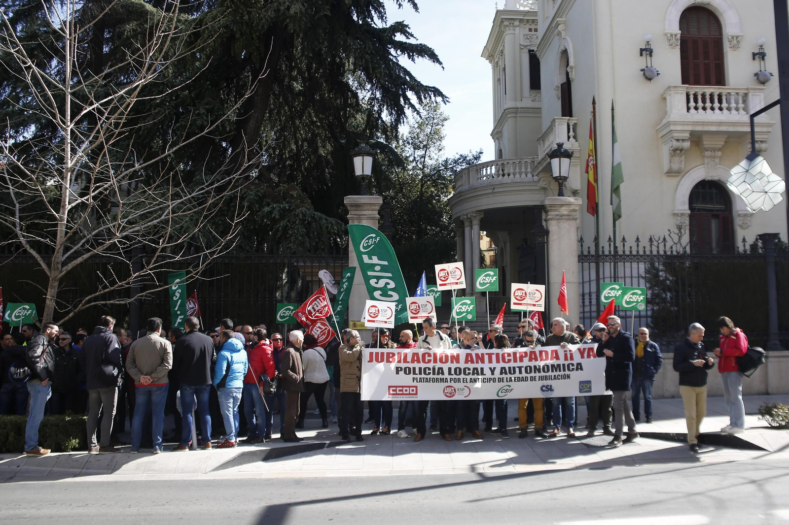 Concentración en la Subdelegación del Gobierno.