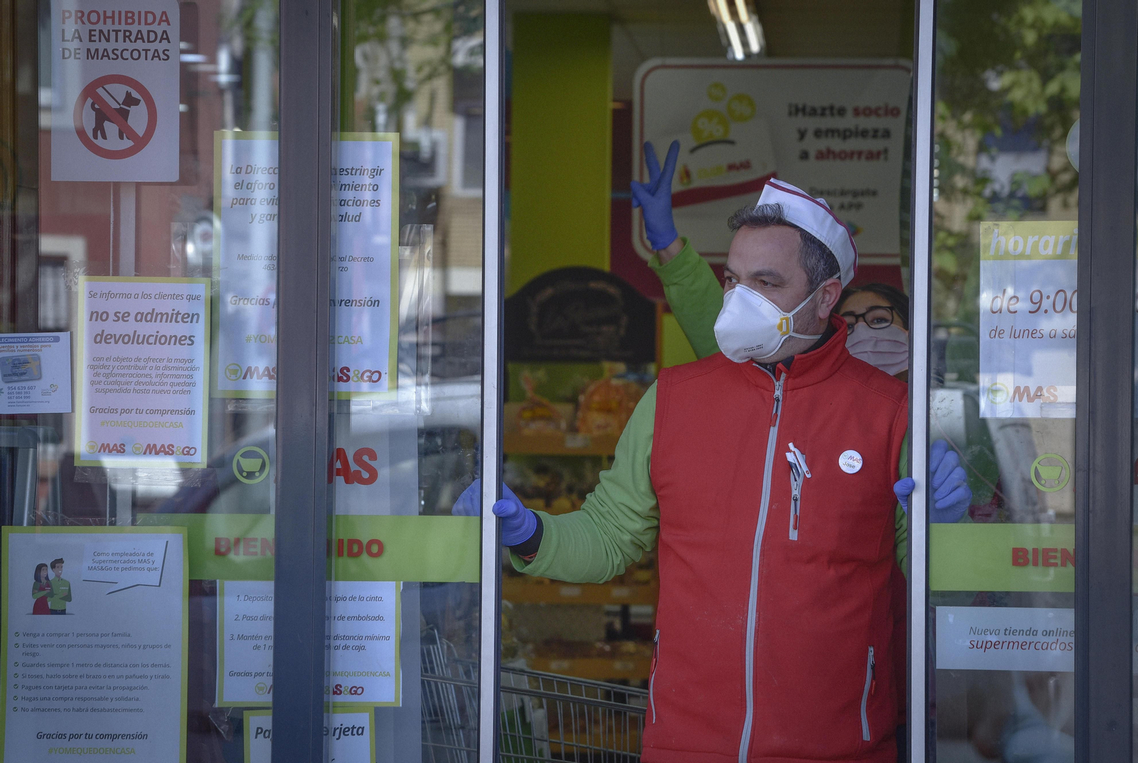 Empleado de un supermercado