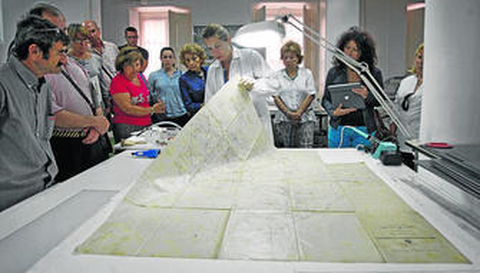 Muestra de algunas técnicas empleadas en el taller de restauración.