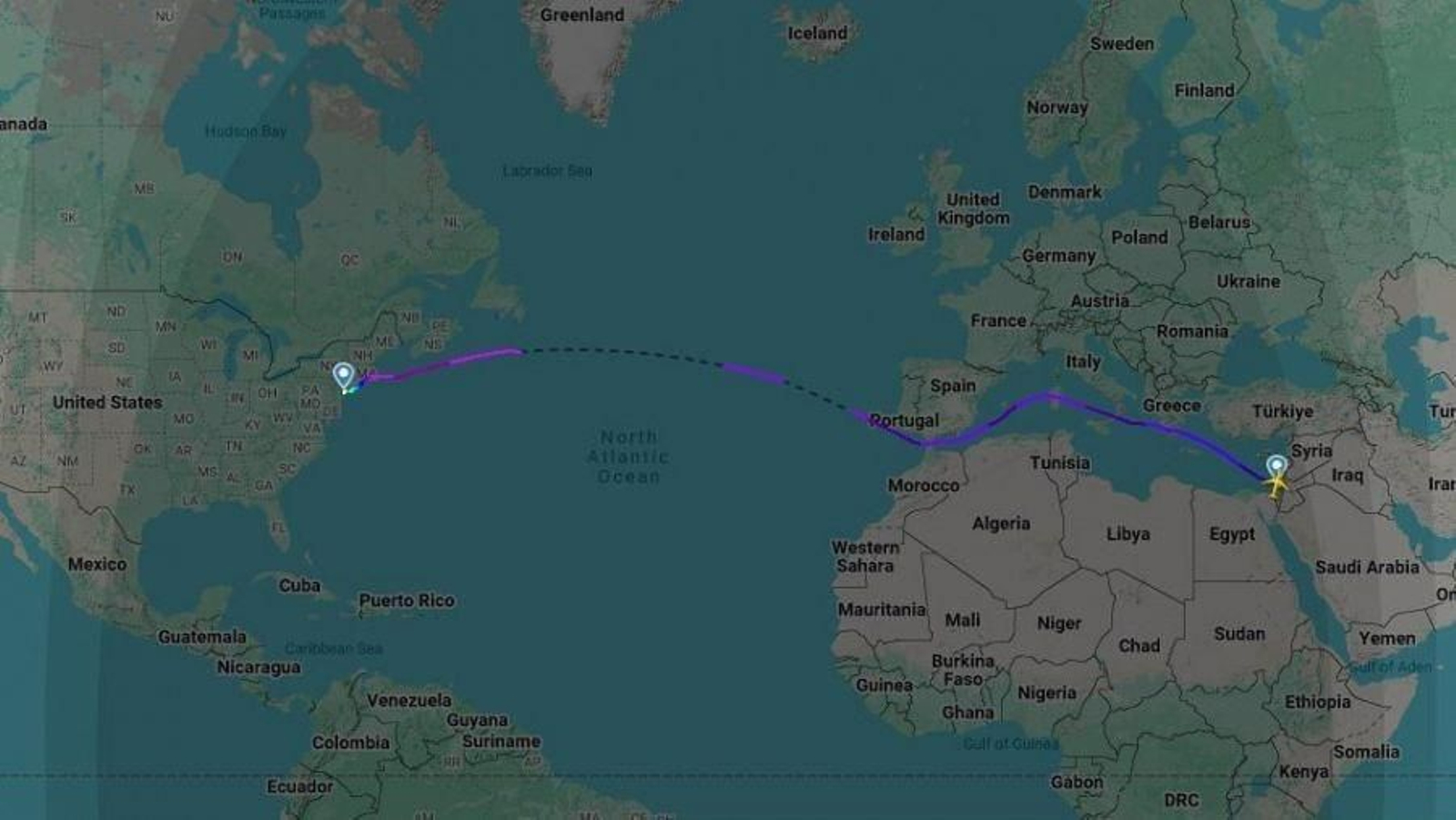 El avión de Netanyahu sobrevuela el Estrecho de Gibraltar tras desviar su ruta por la amenaza de arresto.