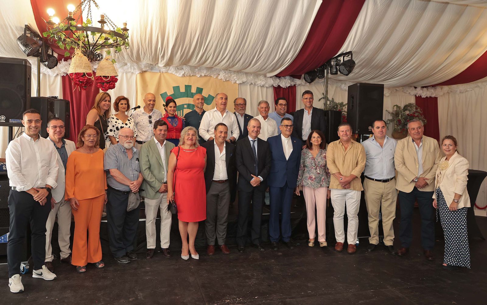 Imágenes de la recepción en la caseta La Providencia en la Feria Real de Algeciras