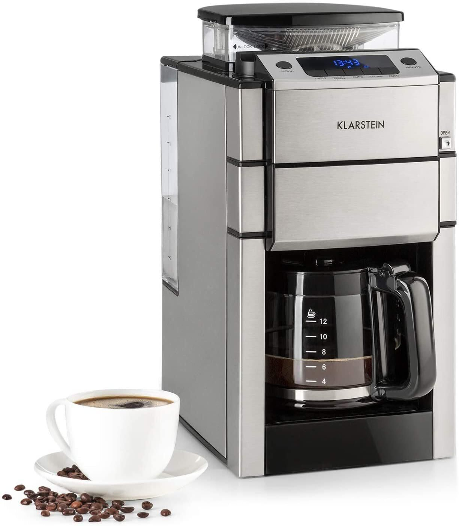 KLARSTEIN Aromatica X Máquina de café con molinillo conico