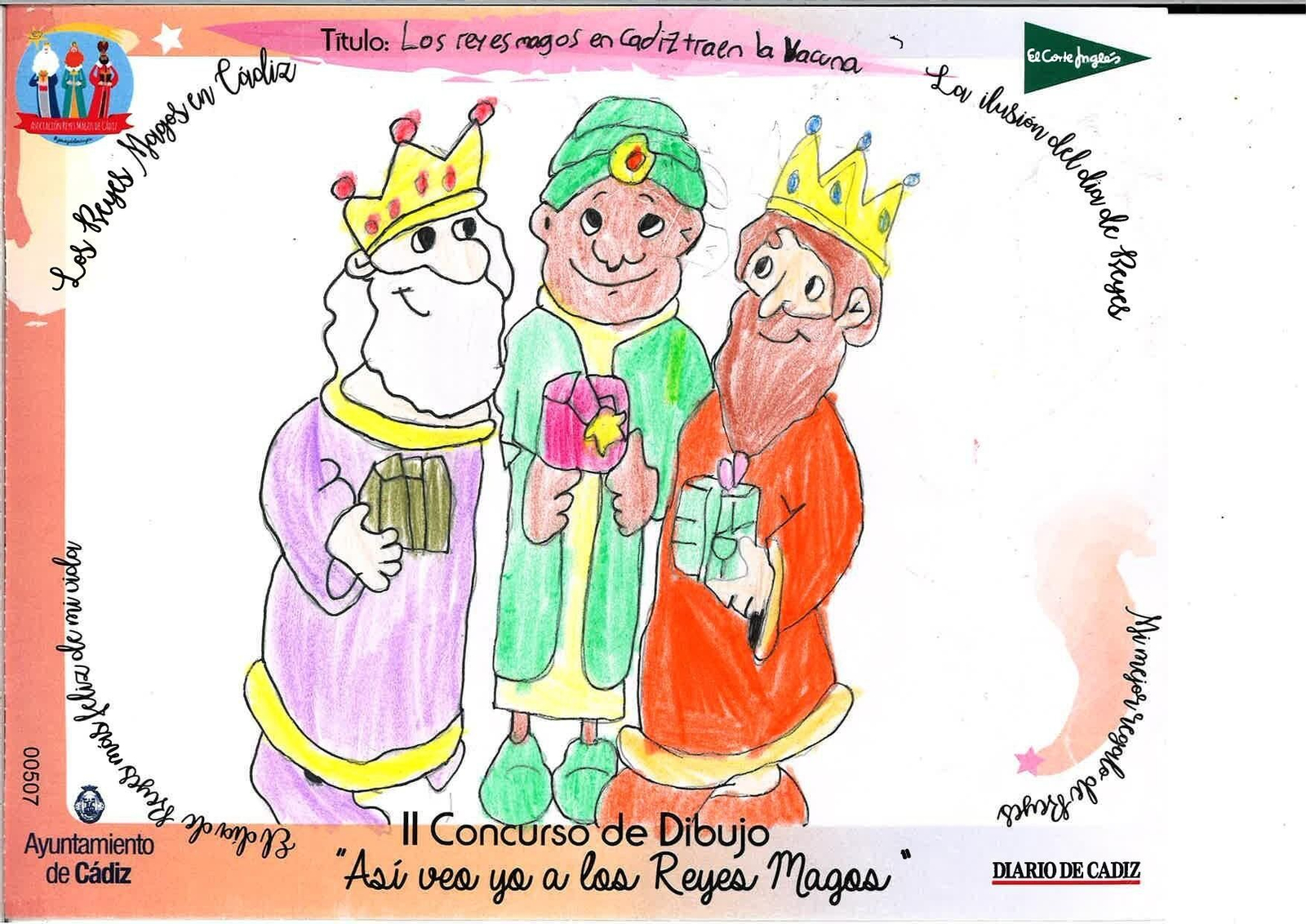 Las felicitaciones finalistas del II Concurso de Dibujo 'Así veo yo a los Reyes Magos'