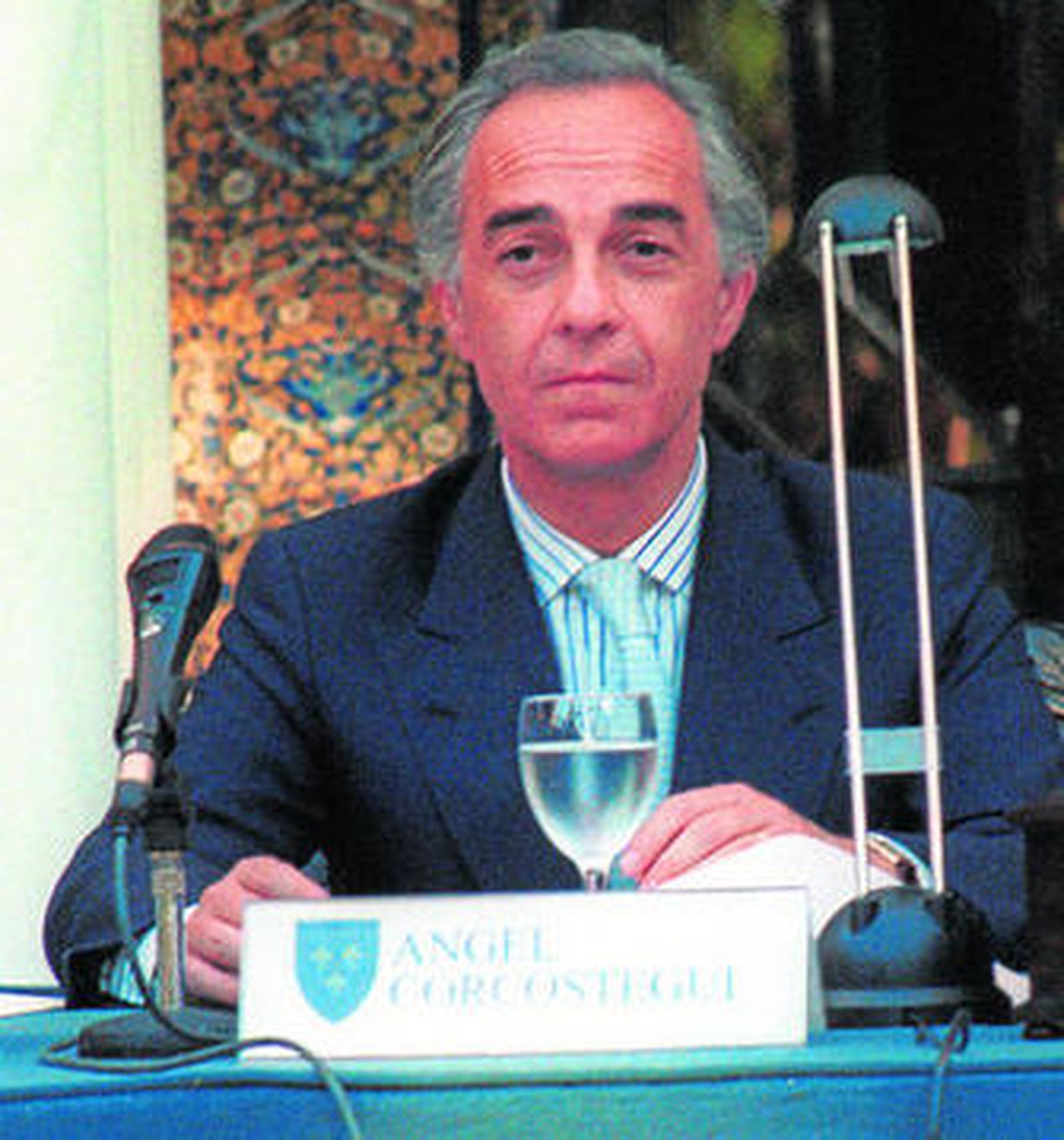 Ángel Corcóstegui, en un acto del Instituto Internacional San Telmo en su etapa como directivo del BSCH.