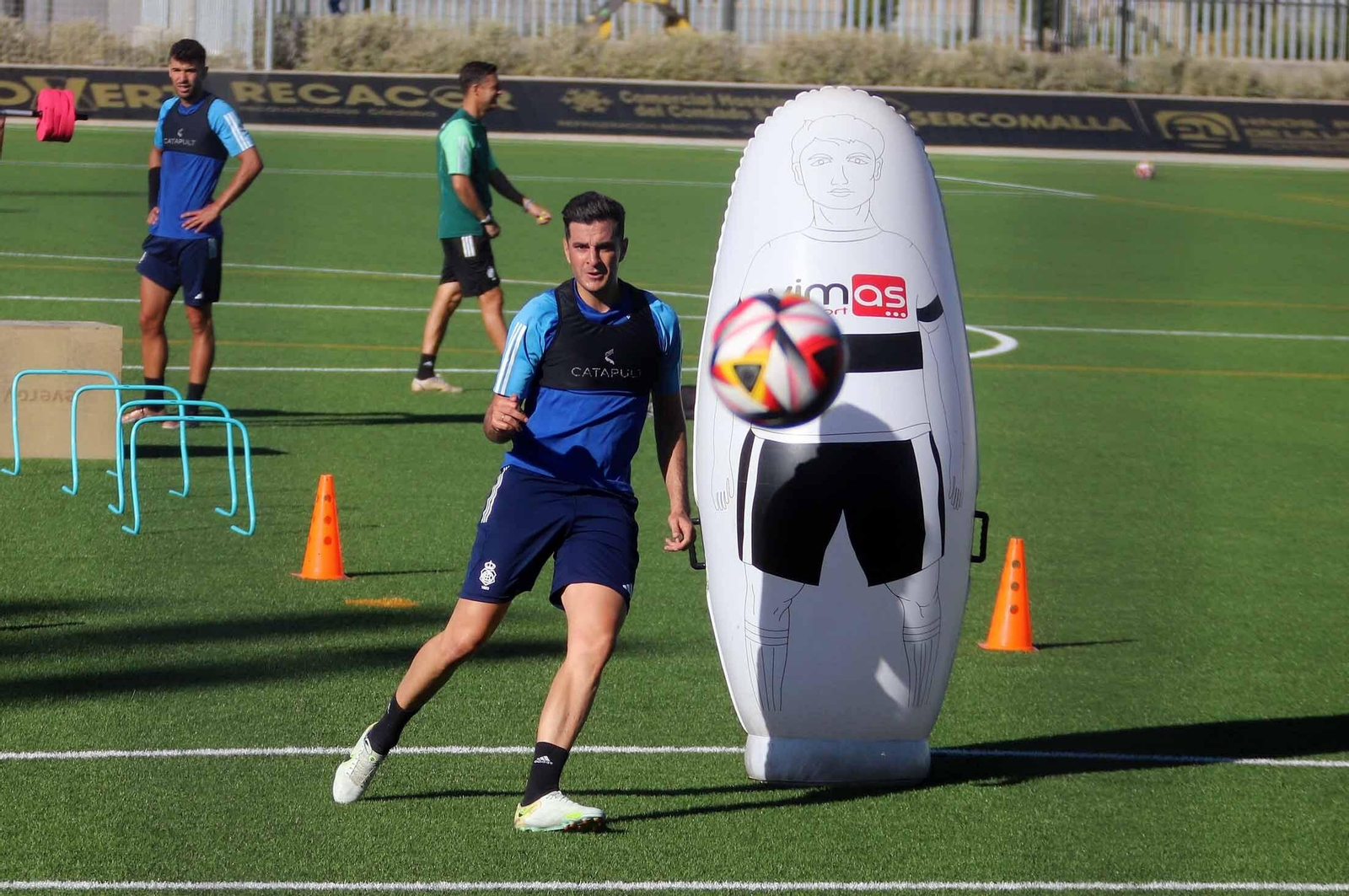 Imágenes del entrenamiento del Recre