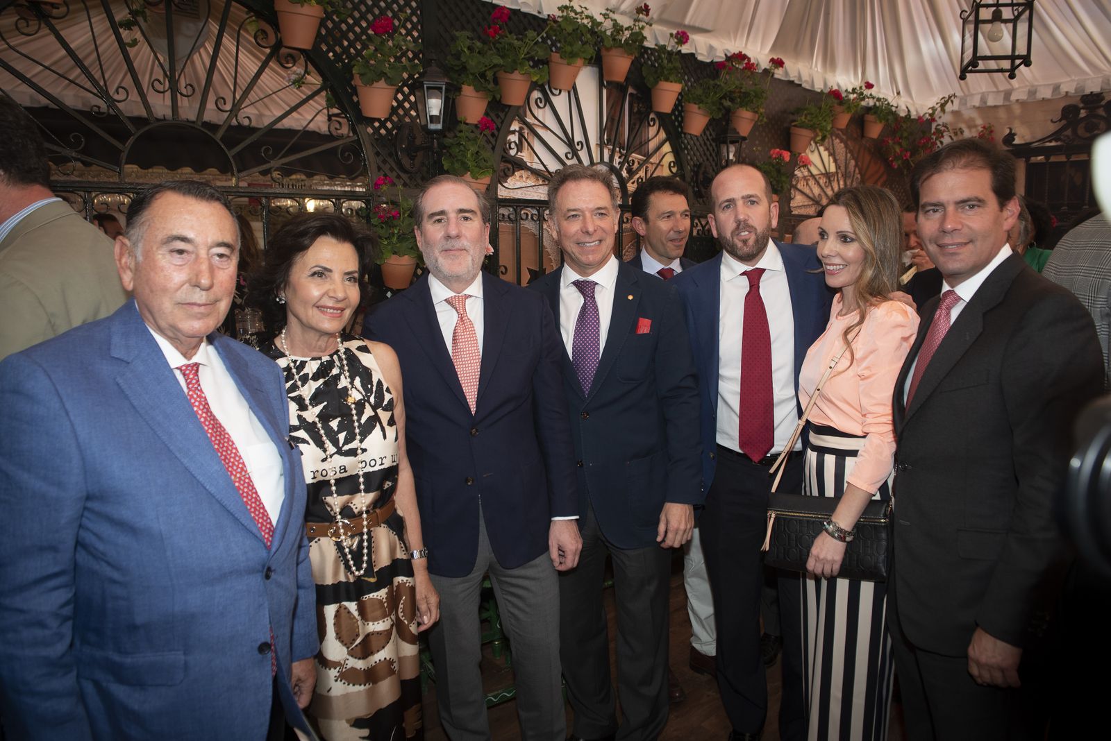 La recepción en la caseta del Santander, en imágenes