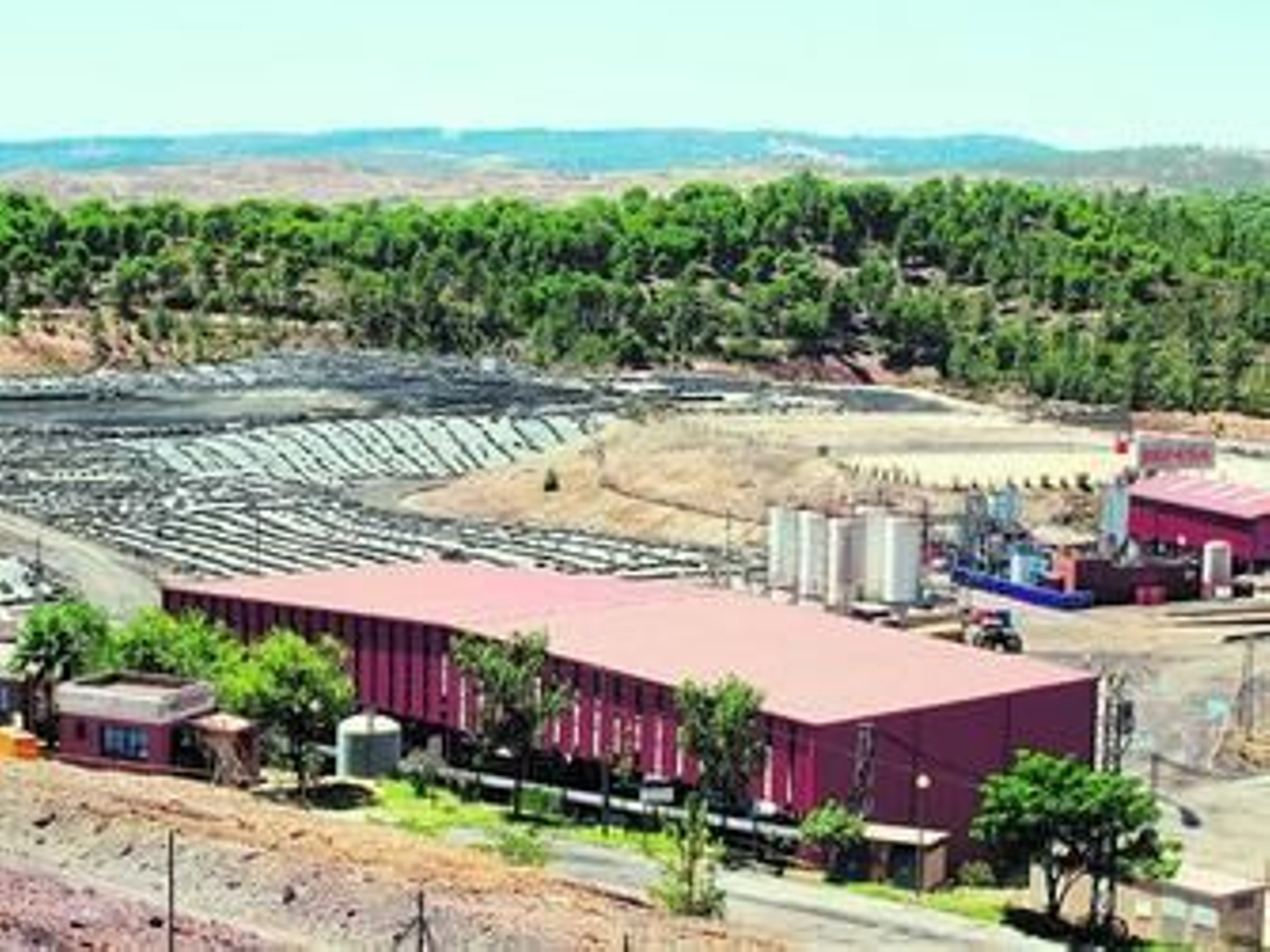 Vista general de las instalaciones del vertedero de Nerva que gestiona la empresa Befesa.