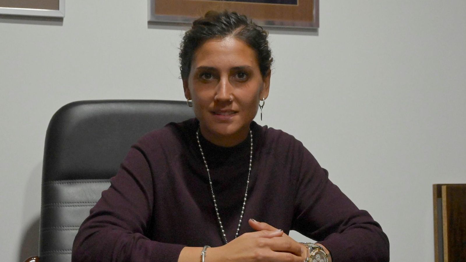 Marisol Bizcocho en la Redacción de Huelva Información