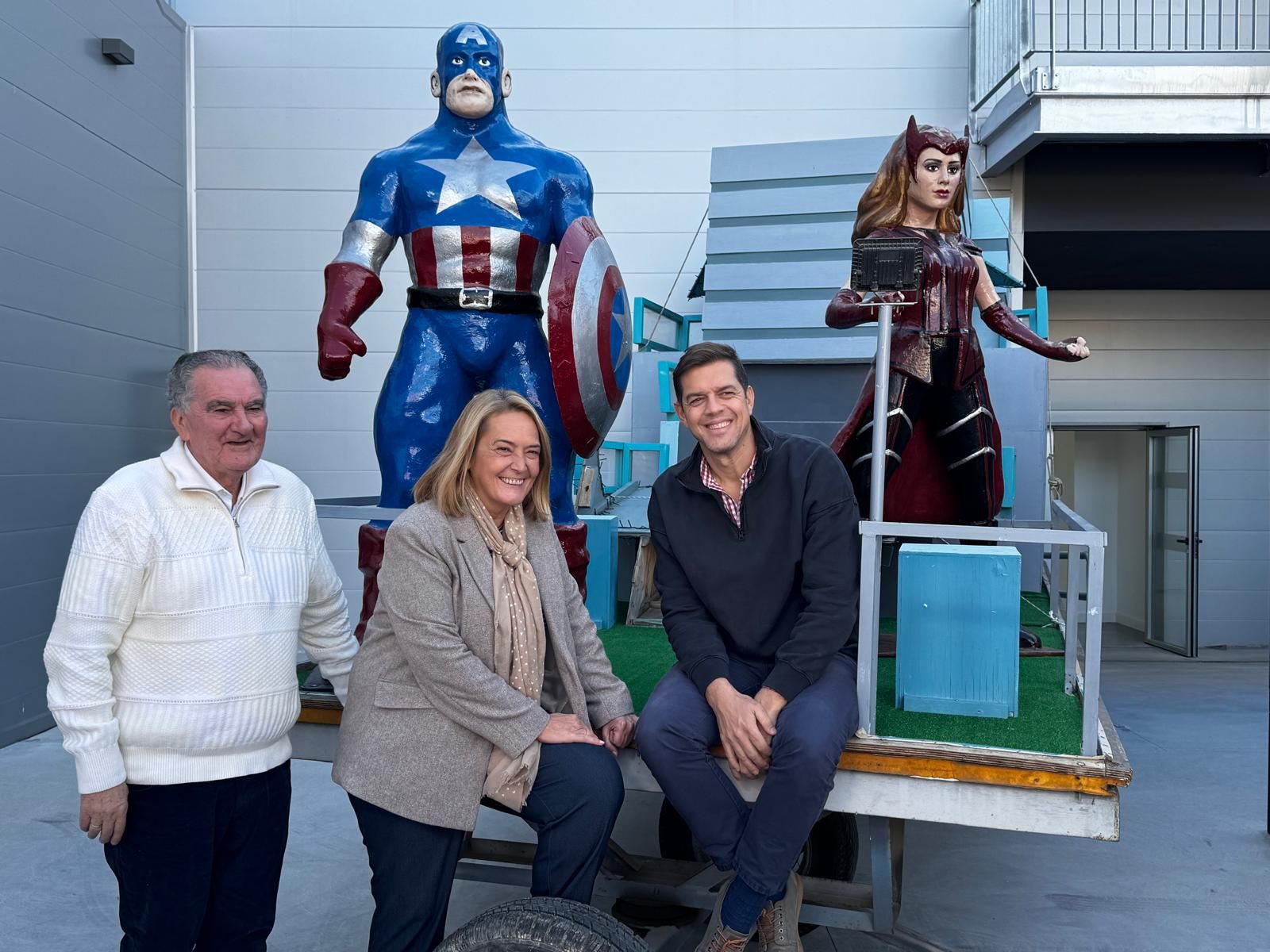 Una de las carrozas que participaran en el desfile