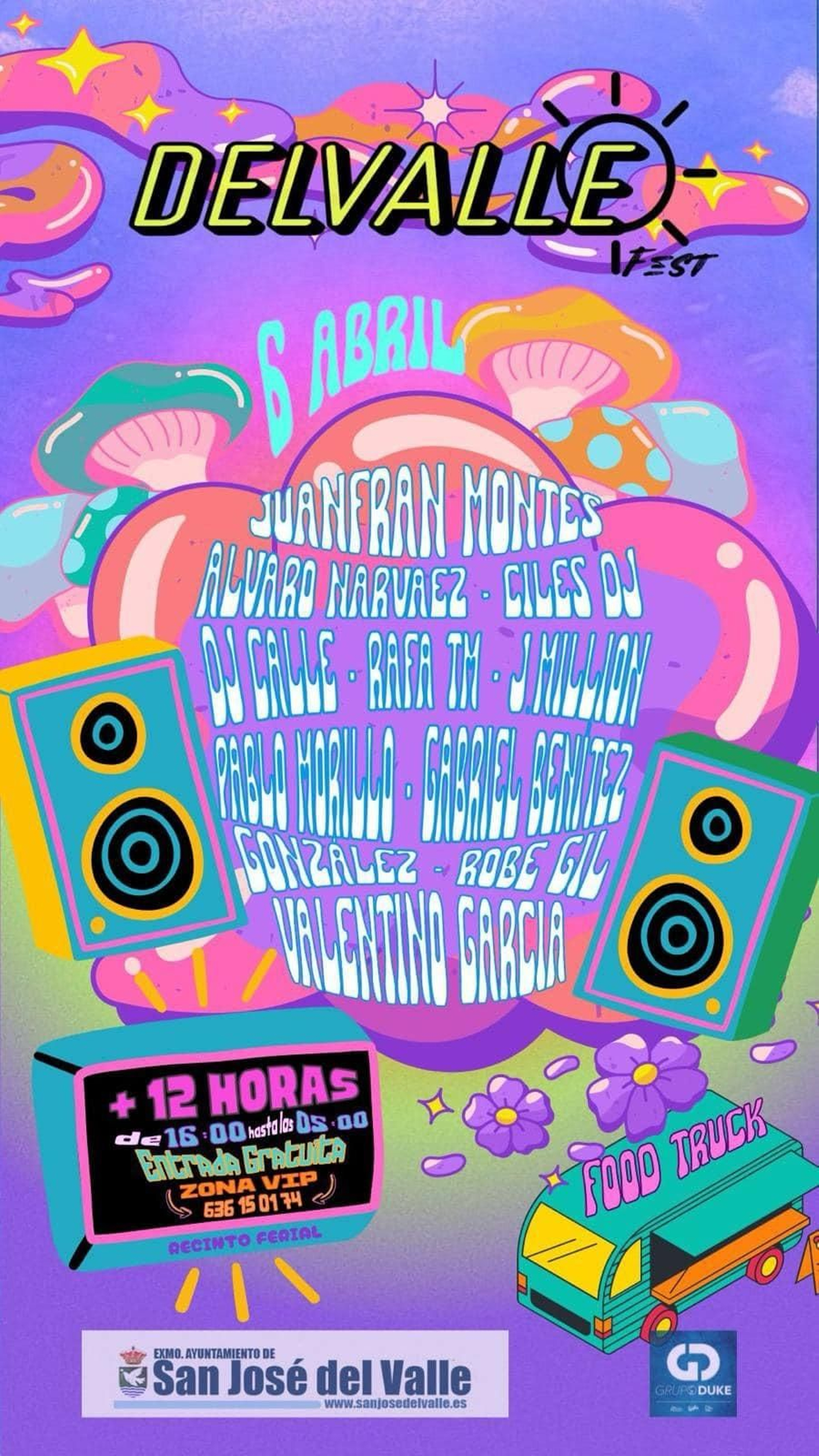 Cartel DelValle Fest, en San José del Valle.