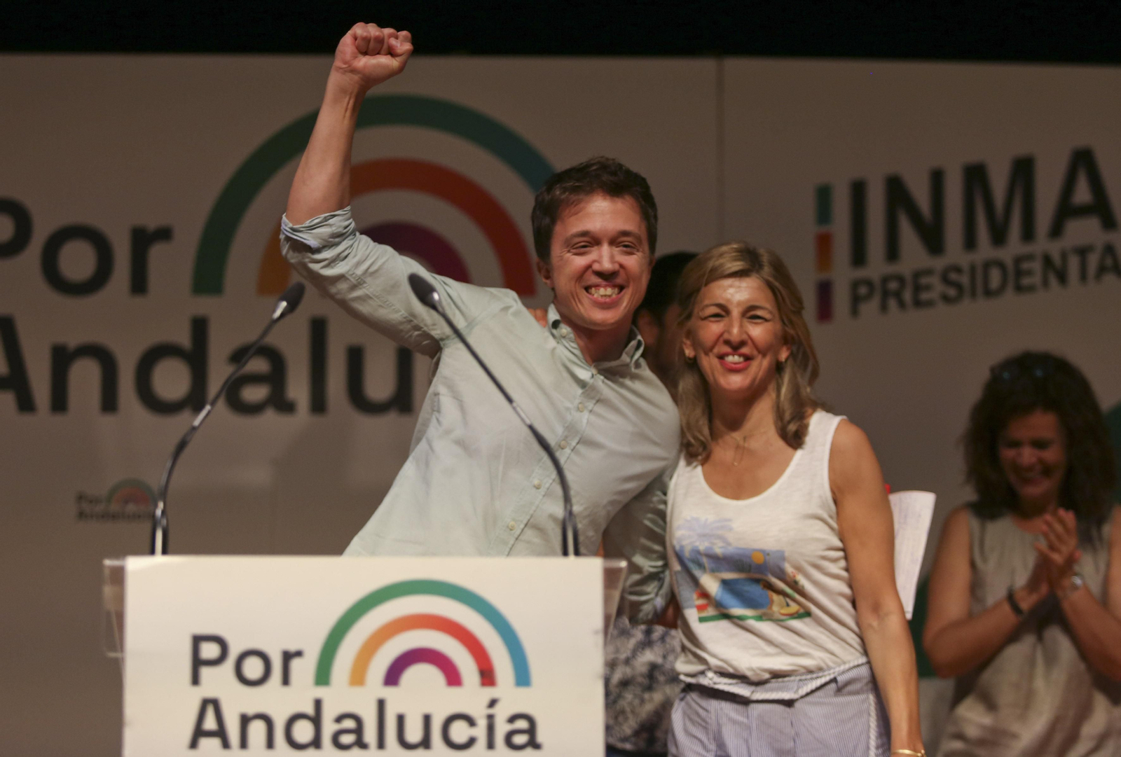 El mitin de Por Andalucía este domingo en Málaga, en fotos