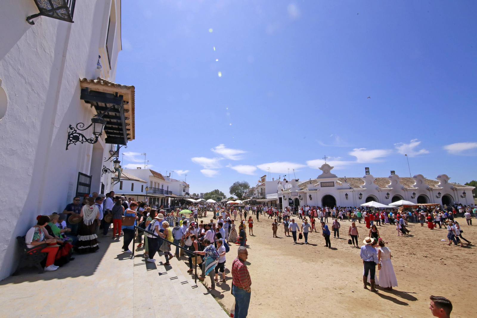 Imágenes del domingo de descanso en El Rocio