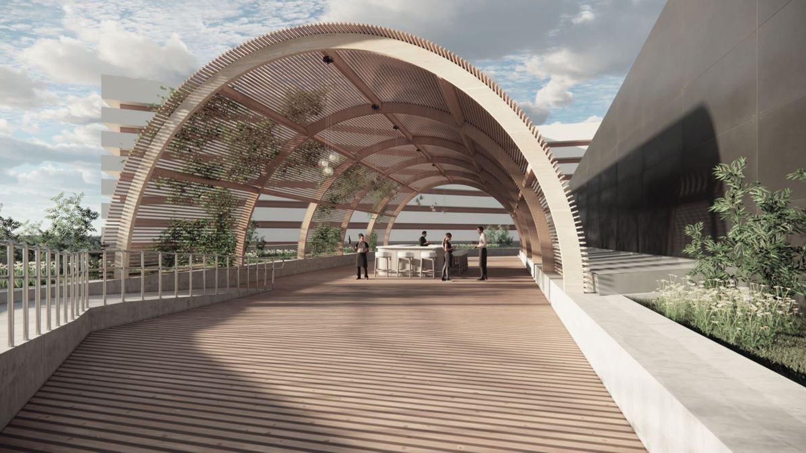 Recreación virtual de la actuación en el Palacio de Congresos.