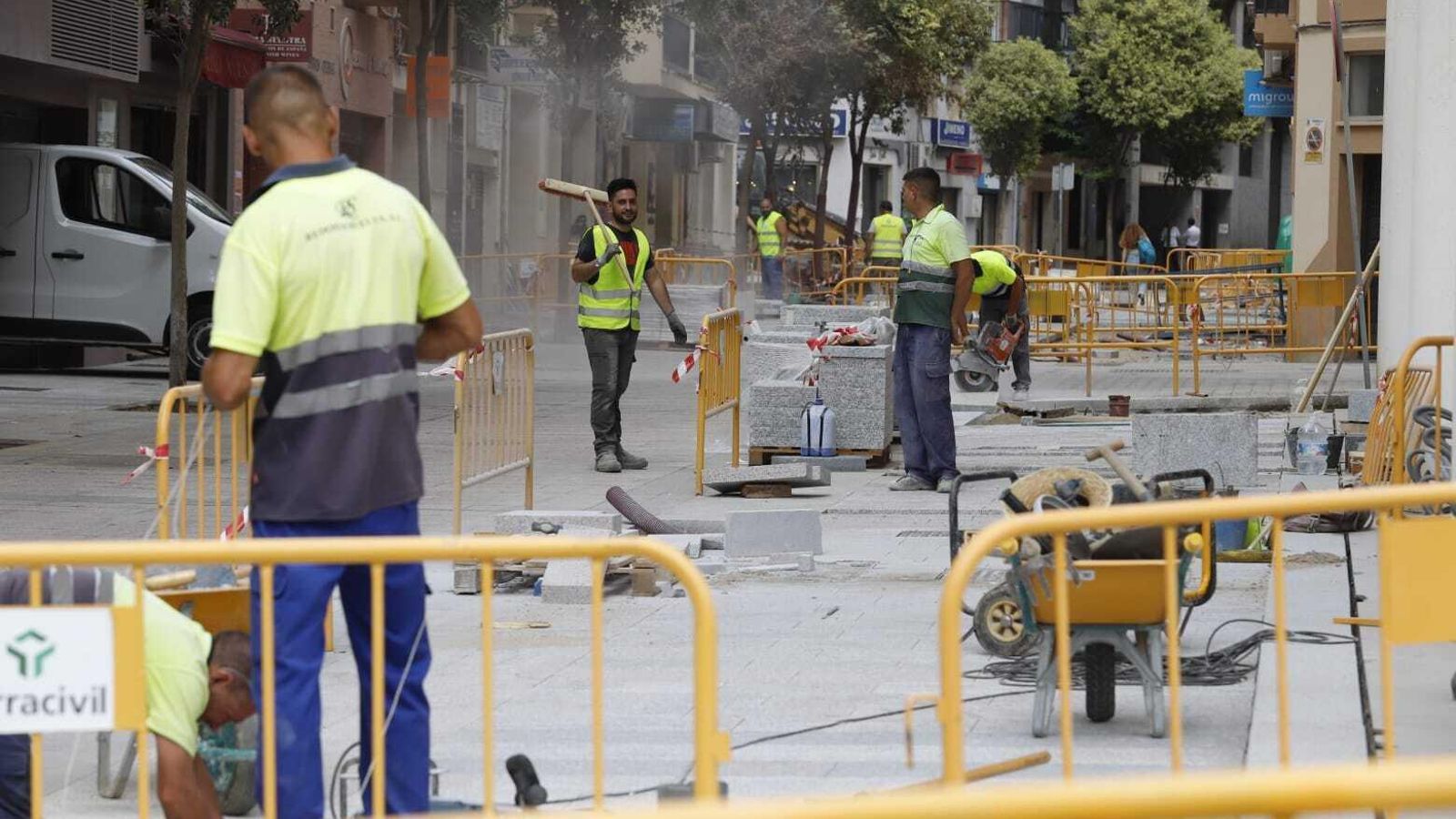 Nueva fase de la reurbanización del entorno de la calle Palos.